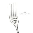 thumbnail image 3 of Valentine Gift Tableware Engraved Fork Best Present For Husband Madam Family And Friends Tableware Printing Stainless Steel Fork, 3 of 4