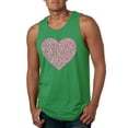 thumbnail image 1 of Wild Bobby, Pink Ribbon Heart, Breast Cancer Awareness, Men Graphic Tank Top, Kelly, Large, 1 of 5