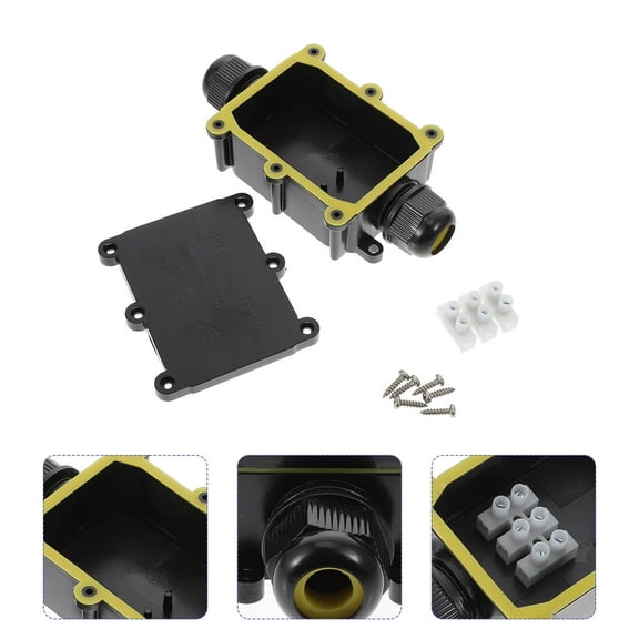 COMPUKAS Watertight Electrical Box Outdoor Junction Box ABS 1Set