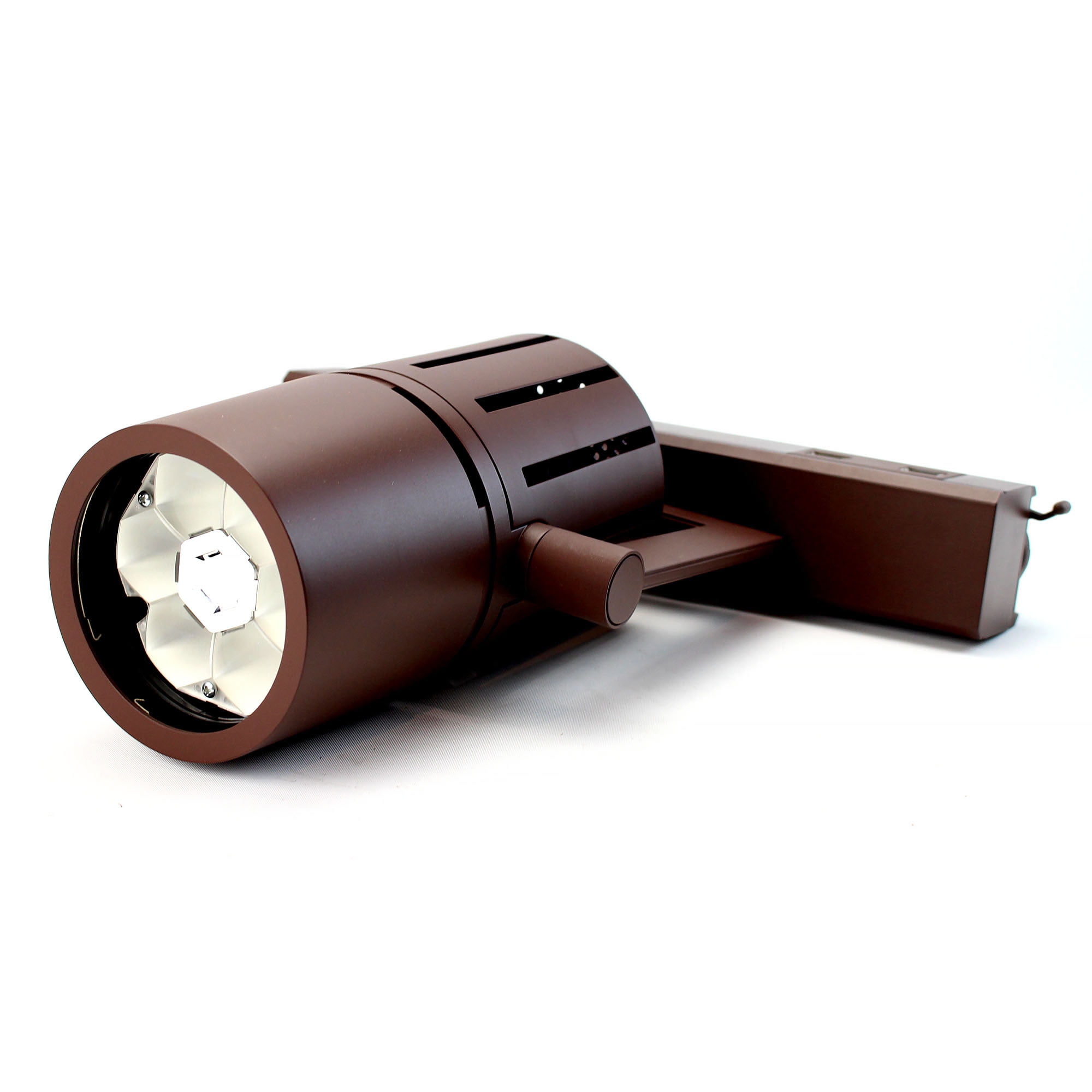 Lightolier LCAWTSX 8016M LyteSpan ColorSpot RGB LED DMX Track Head, Intelligent Track Lighting, Colored RGB LED, Ethernet Input, Brown Finish