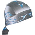 thumbnail image 2 of Zan Headgear Z354 Flydanna 100 % Coton Réservoir Flamme Bleu, 2 of 5