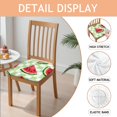 thumbnail image 2 of Summer Watermelon Seat Covers for Dining Room Chairs Set Of 6,Stretch Printed Washable Chair Seat Cover with Elastic Ties and Button,Removable Waterproof Couch Cushion Covers, 2 of 6