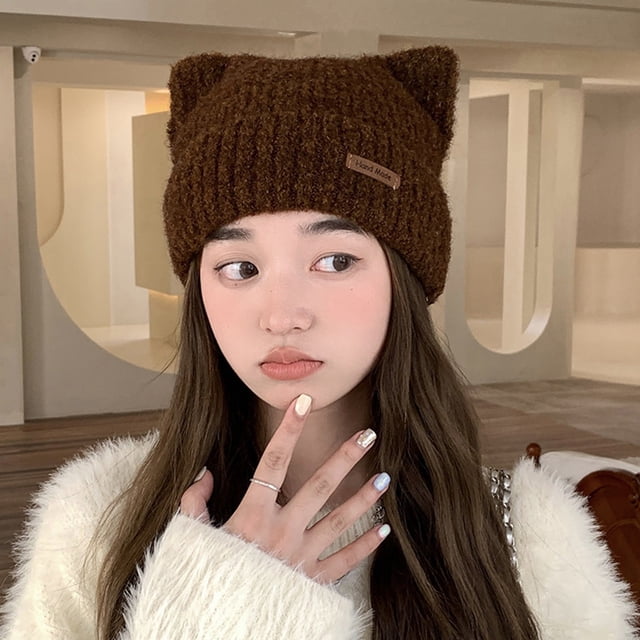 Xihbxyly Sombrero de Pescador con Estampado de Cuadros, Gorro Cálido de Invierno, Gorro Suave y Elástico, Ligero y Plegable, Accesorio para Exteriores para Mujer, Estilo Urbano Chic, Estilo Informal,