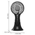 thumbnail image 4 of Bangcool Personal Fan USB Charging Plastic Mini Portable Fan Office Fan with Handle, 4 of 4