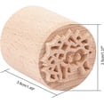 thumbnail image 2 of Sellos de madera para cerámica, sellos de madera de columna de 3,5 cm, sellos redondos de madera para arcilla, sellos de arcilla hechos a mano, sellos de madera natural., 2 of 7