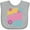 AC-Heather Grey, variant on Inktastic Nana and Pops Love Me Retro Flowered Girls Baby Bib
