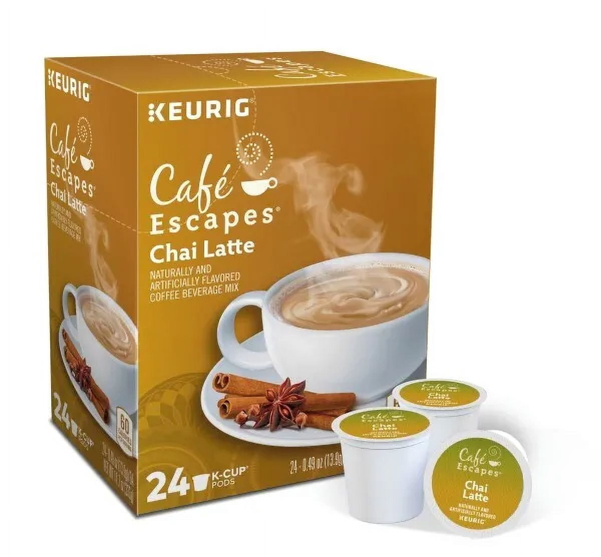 Cafe Escapes Chai Latte, 120 K-Cup Pod