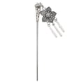 thumbnail image 1 of Palillo de Cabellero de Flor BLESIY con Borlas de Aleación Herramienta de Peinado Palo de pelo chino antiguo, 1 of 8
