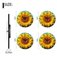 thumbnail image 2 of Personalized Analog Clock Non-Ticking Silent Wall Clocks Battery Operated Clocks with Picture Decorative for Living Room-Beautiful Sunflower Field Pattern(12inch), 2 of 4