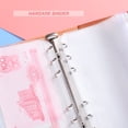 thumbnail image 3 of Journal Refillable Writing Notebook, A6 Personal Size 6 Ring Binder Spiral Notebook, PU Leather Refillable Journal Binder Diary, Pocket Binder Traveler Notebook, 3 of 8