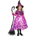 thumbnail image 1 of Disfraz Spooktacular Creations Witch Pink Light Up para niñas, 1 of 8