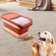 thumbnail image 5 of Contenedor de comida para perros | Contenedor plegable hermético con tapa abatible y ruedas, capacidad de 12-15 kg | Contenedor portátil y duradero para comida de perros, cereales de arroz y, 5 of 6