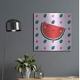 thumbnail image 6 of Luxe Metal Art 'Cute Watermelon' by Luxe Portfolio, Metal Wall Art, 24"x24", 6 of 8