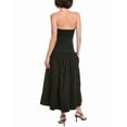 thumbnail image 2 of A.L.C. womens  June Linen-Blend Midi Dress, 00, Black, 2 of 3