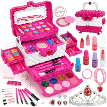 Barbie Train Case Pretend Play Cosmetic Set- Kids Beauty, Toy, Gift for ...