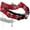Red, variant on The Rhythm Tech Drum Set Tambourine And Mount Black-Double Row Nickel Jingles