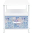 thumbnail image 5 of Sorbus Nightstand 1-Drawer Shelf Storage- Bedside Furniture & Accent End Table Chest for Home, Bedroom, Office, College Dorm, Steel Frame, Wood Top, Easy Pull Fabric Bins (Blue), 5 of 7