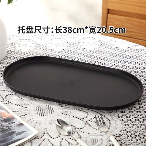 5 PCS Oval Trays, Multifunctional Trays, Durable Plastic Trays, Suitable for Snacks and Desserts, Perfect for Home, Parties and Daily Use.