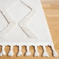 thumbnail image 3 of SAFAVIEH Marrakesh Ian Diamond Polyester Area Rug, Ivory/Ivory, 9' x 12', 3 of 8
