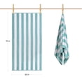 thumbnail image 4 of Toalla de playa LULUHOME, tamaño grande, algodón, 90 x 180 cm, color aguamarina, 4 of 8
