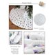 thumbnail image 3 of Christmas Tree Skirt White, 48 Inch Colour Sequin Feather Tree Skirt, Xmas Plush Tree Mat For Holiday Party Indoor Decorations, 3 of 4