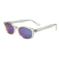 thumbnail image 4 of Pacific Coast Sunglasses Chill X-KD's Clear Frame/Colored Mirror (12018) Rectangular Sunglasses, Black, Adult, 4 of 4