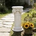thumbnail image 5 of 1 PCS Garden Decorative Column, 12"Retro Elegant White Ancient Greek Style Roman Column, Suitable for Garden Decoration, Suitable for Weddings And Dining Tables, Multifunctional Indoor/outdoor Use, 5 of 7