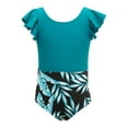 thumbnail image 6 of Inevnen Mother and Daughter Swimwear Family Matching Swimsuit Mommy and Me Bathing Suits Two-Pieces Falbala Bikini Set, 6 of 8