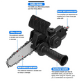 thumbnail image 4 of 2X Electric Drill Converter Into Electric Saw with 4 Inch Chain Mini Handheld Chain Saw Conversion Bracket Black, 4 of 5