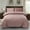 Pink, variant on Jin Mai Lan Solid Woodrose Sherpa Fluffy Reversible Washable Bed Blankets, Full Queen, Pink, 3-Pieces