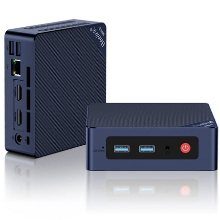 Beelink Mini S12 Mini PC - 12th Gen Intel Alder Lake-N95, 16GB DDR4, 500GB PCIe x1 SSD, 4K Dual Display Support, WiFi 5, Bluetooth 4.2, USB 3.2, Gigabit Ethernet - Ideal for Home and Office Use