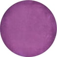 thumbnail image 1 of Ahgly Company Machine Washable Indoor Square Transitional Dark Magenta Purple Area Rugs, 3' Square, 1 of 7