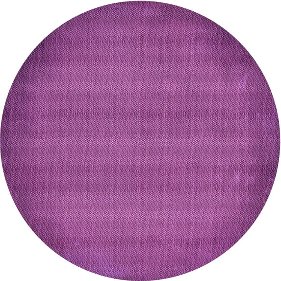 Ahgly Company Indoor Round Patterned Dark Magenta Purple Area Rugs, 6' Round