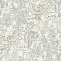 Chesapeake Holt Neutral Woodland Wallpaper