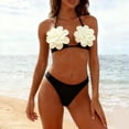 thumbnail image 6 of Lerpwige Women's Two Piece Backless Halterneck Swimsuit with Adjustable Strap For Beach, 6 of 20