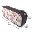 thumbnail image 3 of Geaub colorful flowers large capacity pencil case - dual zipper, multiple pockets, durable material, versatile use for stationery, cosmetics, and more, 3 of 6