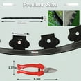 thumbnail image 3 of FRTDNE 40FT Landscape Edging No Dig,Include 1Pcs Scissor,40 Spikes,40 ft Lawn Edging for Landscaping, Flower Gardens, Lawn,Black, 3 of 8