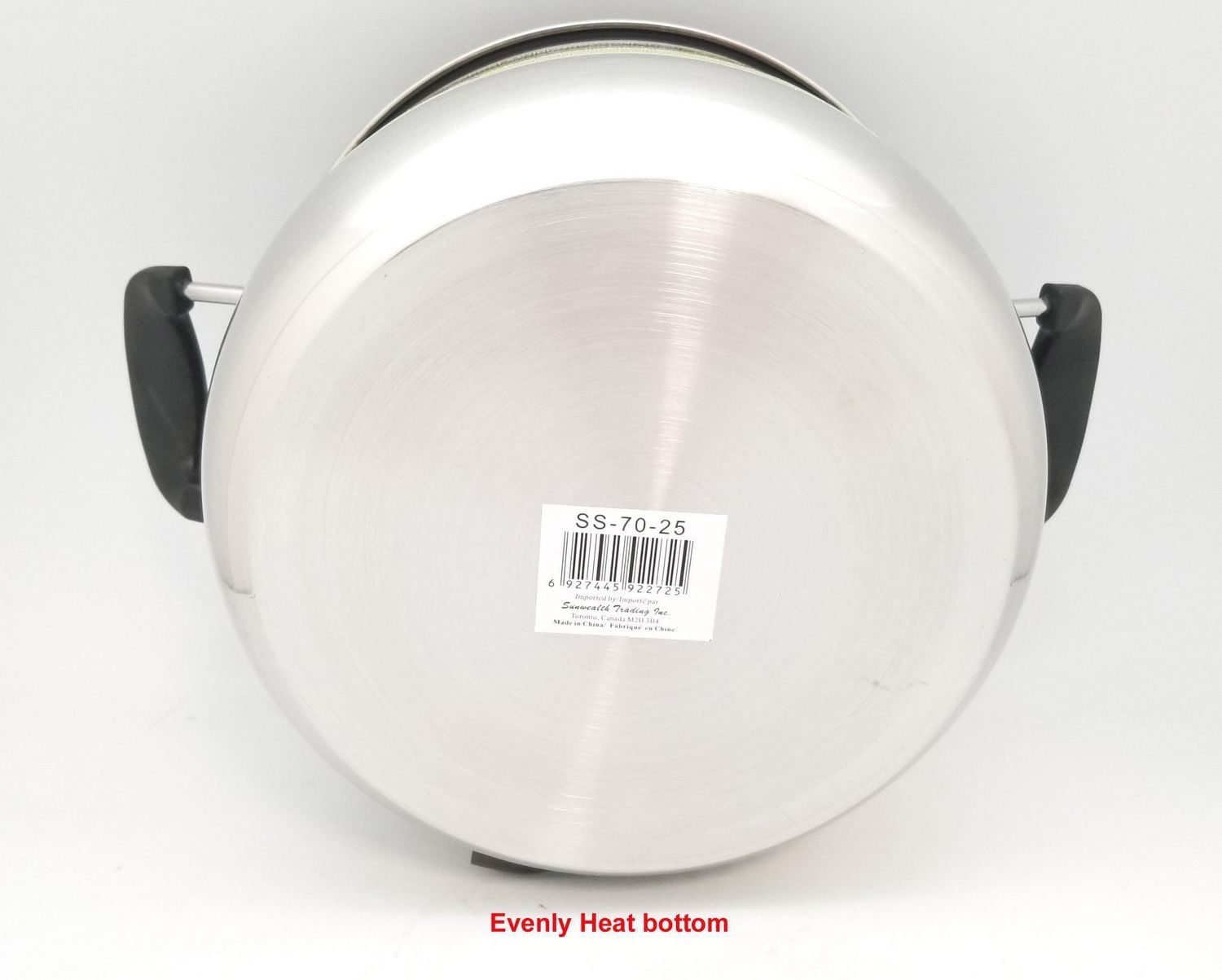 Sunwealth Multi-purpose Japanese style 5.9 quarts stainless Steel Steamer with removable steaming tray and glass lid.
