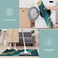 thumbnail image 6 of Teal Gold Marble Pattern Kitchen Rugs Sets Of 3,Kitchen Runner Rugs Non Skid Washable,Decorative Kitchen Floor Mats for Kitchen,Sink,Laundry,17"x30"+ 17"x47" + 17"x59", 6 of 6