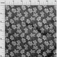 thumbnail image 3 of oneOone Cotton Poplin Dark Gray Fabric Florals Dress Material Fabric Print Fabric By The Yard 56 Inch Wide, 3 of 5