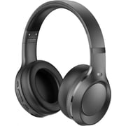 Wireless Headphones Over-Ear, HiFi Stereo Wireless Headphones, Foldable and Wireless Wired Mode, Noise Isolating Over-Ear Headphones with Mic and Volume Control for Computer Laptop Mobile, Black