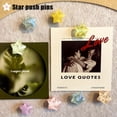 thumbnail image 4 of Pack of 25 Push Pins Star Glitter Thumb Tacks Star Thumb Tacks for Home 0.8x0.6In Reusable Corkboard Decor for Offices Home Decor, 4 of 6