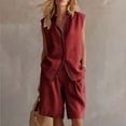 thumbnail image 2 of Dianli Gifts Women's Casual Two Piece Outfit, Long Sleeve Button Down Cardigan and Loose Wide Leg Cargo Pants with Pockets, Relaxed Tracksuit Set, Fashionable Comfort for Daily or Travel Pink M, 2 of 7