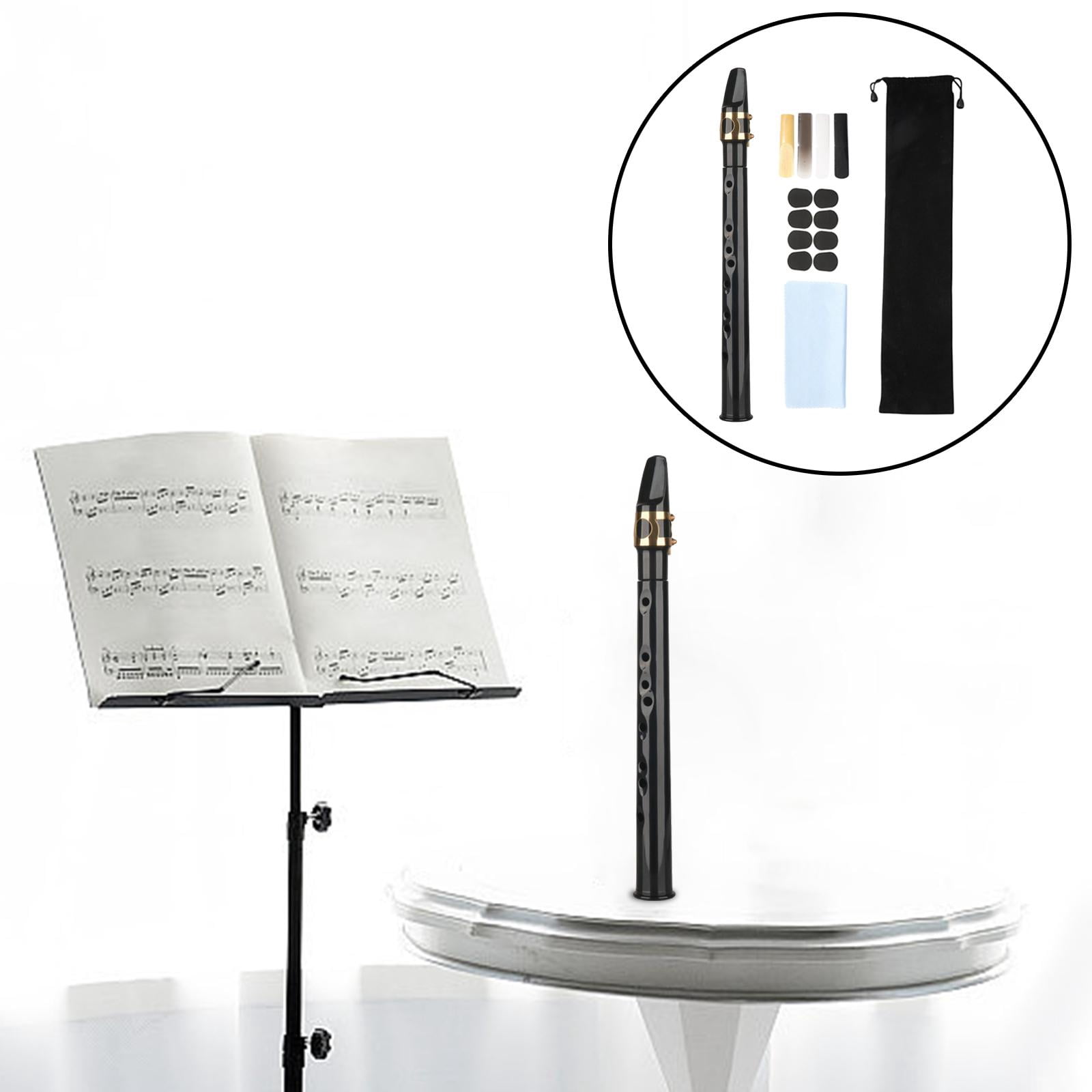 LeeQinersw Mini Pocket Saxophone Kits with Carring Bag Easy to Play Musical Instruments for Black