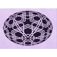 thumbnail image 1 of Ahgly Company Indoor Rectangle Patterned Purple Jam Purple Area Rugs, 2' x 5', 1 of 6
