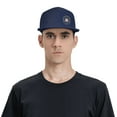 thumbnail image 6 of DouZhe Flat Brim Cap Snapback Hat, Utah State Emblem Flag Prints Adjustable Blue Adult Baseball Cap, 6 of 7