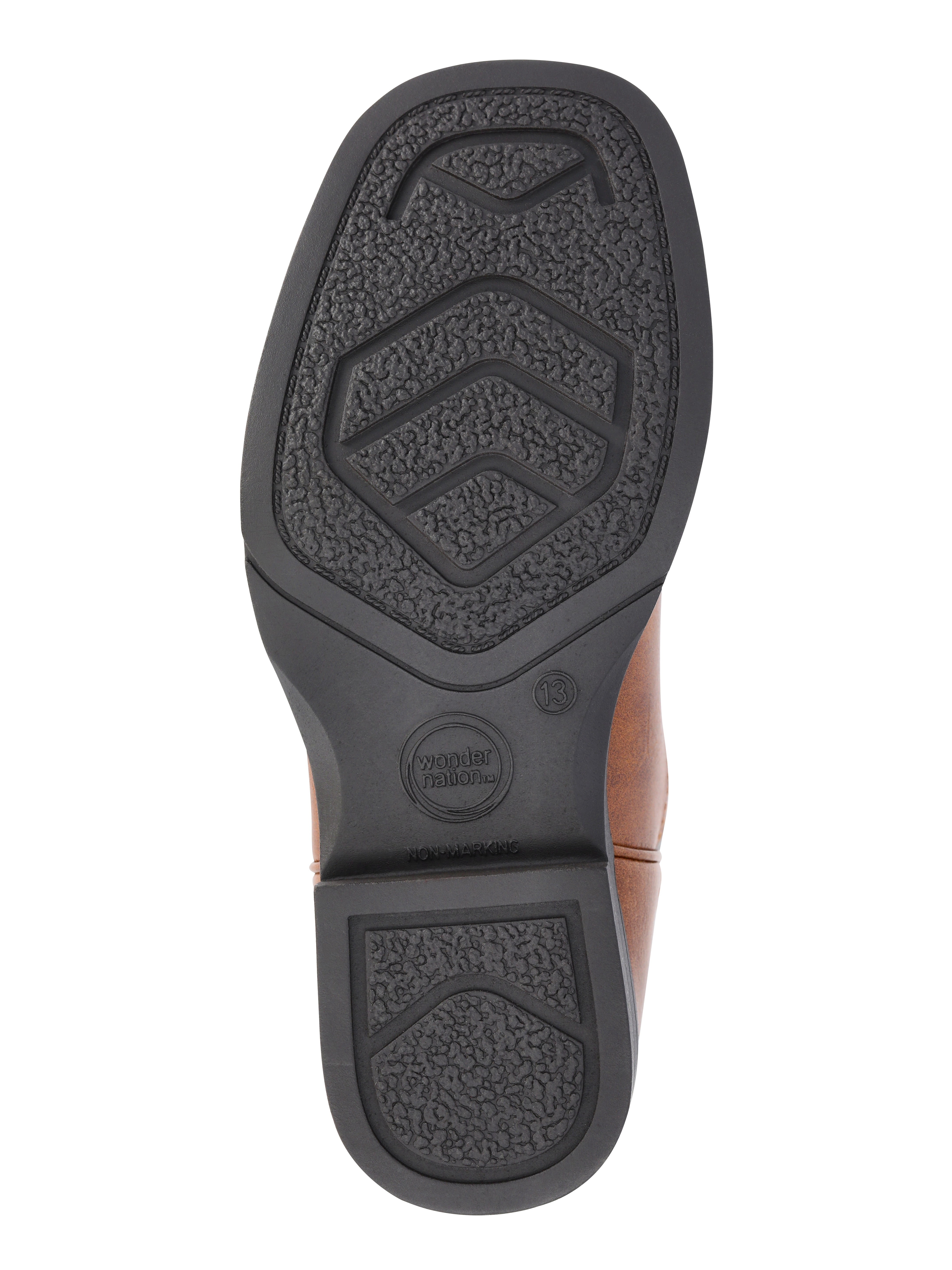 Wonder Nation Toddler & Boys Faux Leather Western Boots