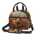 thumbnail image 1 of Fotbe Rose Cute Guinea Pig Bolsa de Almuerzo con Estampado, Lonchera Aislada, Contenedores de Comida Reutilizables Tipo Cooler a Prueba de Fugas, 1 of 7