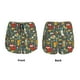 thumbnail image 3 of Balery Cute Animal Forest Pantalones cortos deportivos para mujer con forro y dos bolsillos, elásticos, para entrenamiento, gimnasio, yoga-Large, 3 of 7