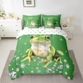 thumbnail image 2 of Erosebridal Wildlife Frog Bed In A Bag Full Size For Teens,Bling Sequin Print Bed Set,Crystal Room Decorative,Reversible,Breathable,7-Piece, 2 of 5